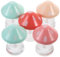 Ipetboom Lip Gloss Making Kit 5pcs Mushroom Lip Gloss Tubes Empty Containers for Diy Cosmetics