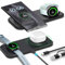 Wireless Charger Pad for Samsung 2 in 1 Wireless Charging Station Compatible with Galaxy Watch Ultra/7/6/5/4/3 Series,Galaxy S25 S24 S23 S22 S21 S20 Note20, Z Flip/Fold 6 5 4 3 2,Galaxy buds 3 pro