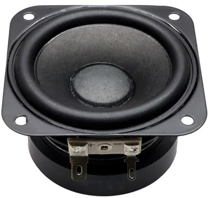 NONGYU 70mm Subwoofer Square 4Ω 15w Rubber Low Tone Loudspeaker Karaoke Bass Woofer 2.75in Square Woofer