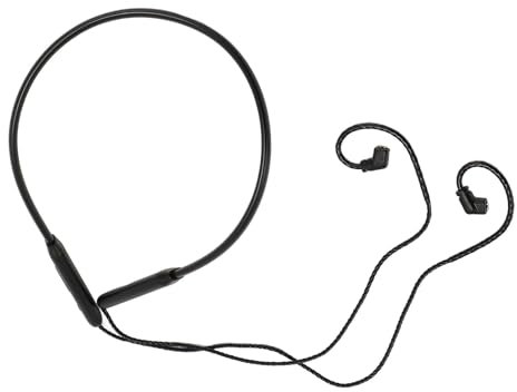 Headphone Bluetooth Adapter Cable, Wired to Wireless Neckband Bluetooth Cable, Bluetooth Cable with Microphone & Controller for Headphones with 2 Pin 0.78mm Connector