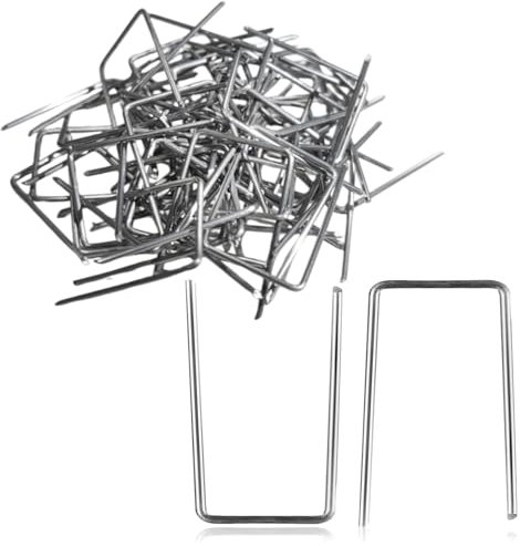 com-four® 100x spilli per Fiori di Paglia - spilli 25x17 mm - Fermagli islandesi per composizioni Floreali - spilli - Spilli islandesi - spilli per Decorazioni Floreali (Clip - 100 Pezzi)