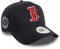 New Era Boston Red Sox MLB Fankappe Verstellbarer Snapback Teamlogo Baseball Cap Patch blau - One-Size