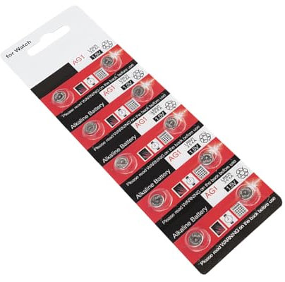 Piles bouton AG1/LR621 - Haute capacité - Piles alcalines de montre - Anti-fuite - Pour montres de jouets pour enfants