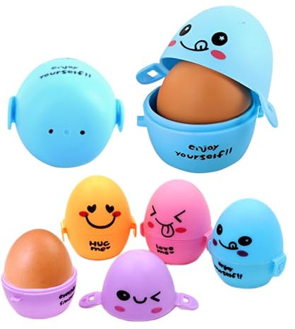 Tragbare Eier-Aufbewahrungsbox, Hübsche Eierbox Im Cartoon-Stil, Tragbarer Eier-Aufbewahrungsbehälter Aus Kunststoff Für Den Außenbereich, Eierschutzschale (1 Stück, Zufällige Farbe)