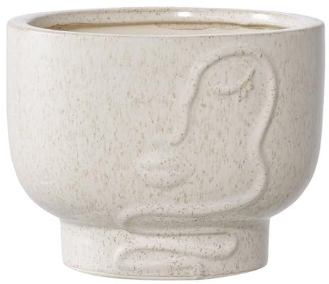 Cache-Pot en céramique Beige Ø 15 x 12 cm