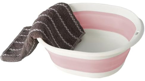 Lavabo pliable - Bac de bain pliable - Lavage à suspendre - Lavabo peu encombrant pour le camping, la vaisselle en plein air - Panier à linge portable pour les voyages