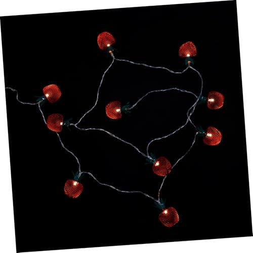 LABRIMP Led Obst Form Lichterkette Hängende Apfel Led Lichter Dekoration Metall Material Batteriebetrieben Für Hochzeiten Partys Innen Und Außenbereich