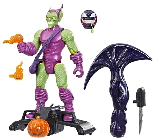 MixMashers Marvel Green Goblin Custom Spider-Man Mix-And-Match Deluxe Action Figure & Accessories, 12-cm-scale (5 inch) Super Hero Toys, Ages 4+