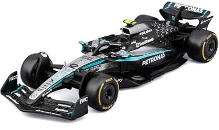 Bburago – F1 Mercedes-AMG W16 2025#12 Antonelli, Diecast-Auto im Maßstab 1:43 mit authentischen Details, F1-Replik Mercedes, Silber/Schwarze Lackierung, offizielle Lizenz, empfohlenes Alter 3+ Jahre
