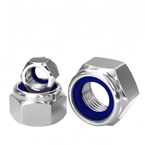 304 Edelstahl UNF Feingewinde Nylon-Sicherungsmuttern 0,75 1,0 1,25 1,5 2 mm Steigung(M16x1.5mm 2pcs)