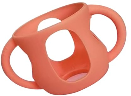 Housse Silicone Biberon Verre Compatible Lave-Vaisselle Antichoc Antichute | Housse Biberon Avec Poignées Lavable au lave-vaisselle, support anti-casse, lait, garçons, filles, maison,