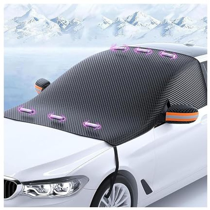 yinjianping Auto Scheibenabdeckung für VW Touran (1T 5T 2003-2025 2026), Magnetische Frontscheibenabdeckung Winterfest, Eisschutz & Sonnenschutz Plane gegen Schnee EIS für Windschutzscheibe
