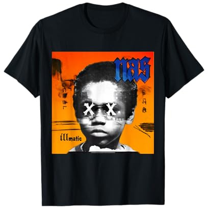 Ufficiale Nas Illmatic Orange 2014 Legendary Hip Hop Maglietta