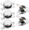 sourcing map termostato del interruptor de control de temperatura 40 ° c 10a normalmente abierto 6.3mm pin 5pcs