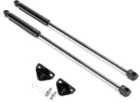 LFOTPP Motorhauben Gasfeder für T-Roc, Schwarze Gasdruckfeder Motorhaube, 2 Stück