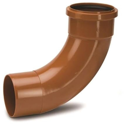 Polypipe UG412 - Underground Drain 110mm 87.5° Long Radius Bend Single Socket