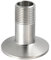 Othmro Flanschadapter Außengewinde PT 20,9 mm x 50,5 mm Flansch OD Sanitär Außengewinde Hülse Rohr Fittings Vakuum 1 Stück