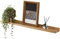 Gieanoo Bilderleiste Holz, 40cm Eiche Regal Massiv Schweberegal Wandregal gewürzregal regalbrett Hängeregal Ideal für Wohnzimmer Schlafzimmer Badezimer