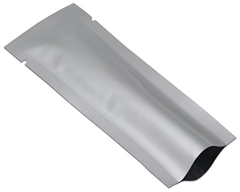 WACCOMT Pack 100 Stücke Aufbewahrung Lebensmittel Heißsiegelbarer Mylar Beutel aus Reiner Folie Vakuumbeutel für die Probenahme Verpackung Geruchssichere Verpackungs Taschen 4x14cm (1.57x5.51 inch)