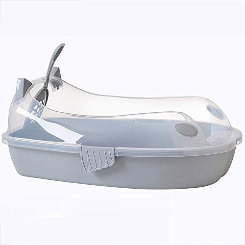 Katzenstreu, überdachte Katzentoilette, hat eine obere Öffnung für eine schnelle und einfache Reinigung, ein geräumiges Interieur, ideal für sehr große Katzen, eine leicht zu reinigende Toilette