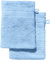 REDBEST Waschhandschuh 2er-Pack Chicago hellblau Größe 15x21 cm - saugstark, strapazierfähig, ideal für Reisen, Sport (weitere Farben)