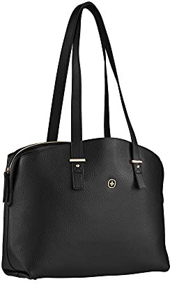 Wenger 606975 ROSAELLI 14 Women's Business Tote, Inner Zippered Pocket with Removable Laptop Sleeve in Black (14 Litres)