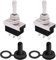 mxuteuk UK-KN3D-123 Lot de 2 interrupteurs à bascule momentanés 12 V 25 A SPDT (ON)/OFF/(ON) 3 broches 3 positions avec couvercle étanche pour voiture