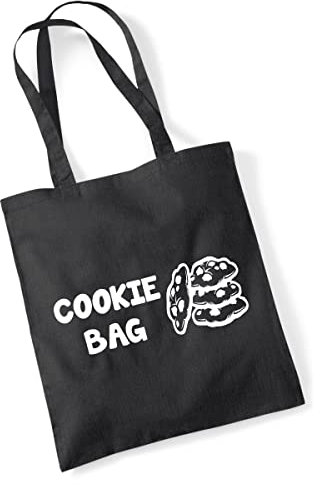 Huuraa Jutebeutel Cookie Bag Geschenk Tasche Black 10 Liter Baumwolle Cookie Bag Geschenkidee