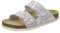 AFS-Schuhe 2100, Bequeme Damen Pantoletten echt Leder, praktische Arbeitsschuhe, Hausschuhe, Handmade in Germany (38 EU, Aqua-Multi)