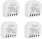 Interruttore WiFi Alexa,deviatore wifi Smart life tuya app Timer Switch mini rele Funziona in Parallelo con Interruttore a Parete Originale,Ricevitore a Relè 2300W 220v, Voice Contro