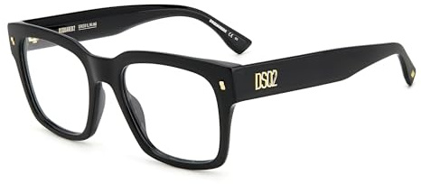 DSQUARED2 D2 0066 Glasses, Black, 54 for Men, Black