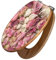 banjado Design WC Sitz Bambus Absenkautomatik 45,8x37,5cm / Toilettendeckel mit Absenkautomatik Holz/hochwertiger Bambus Klodeckel/WC-Sitz für gängigen Toiletten/Motiv Strauss Rosen