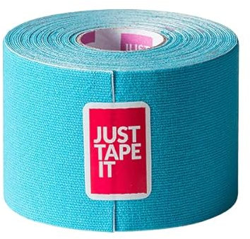 Just Tape It Kinesiologie Tape (5cm x 5m) | Hautfreundliches Kinesiotapes | Wasserdichtes & Latexfreies Kinesiotape | Sporttape für Behandlung von Verletzungen & Beschwerden | Blauw