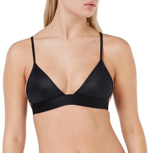 Calvin Klein Damen Triangel Bikini Oberteil Triangle-Rp ohne Bügel, Schwarz (Pvh Black), S