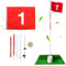 Mokernali 72.8 Inch Golf Flagstick Kit, 5 Sections Golf Putting Green Flagpole Pin Flags Pole Hole Cup Set Golf Practicing Accessory Tool for Men Women Golfers, Outdoor, Backyard