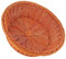 Zerodeko Rattan-Obstkorb Rundes Tablett Kunststoffkorb Runder Geflochtener Korb Rattan-Brotschale Weide Handgeflochtener Korb Rundes Rattan-Tablett Tisch-Snackkorb Geflochtener