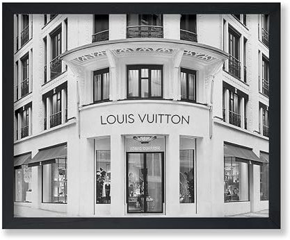 Poster Master LV Poster – LV Boutique Print – High Fashion Art – Designer Brand Shop Art – Geschenk für Frauen, Fashionista – Luxus Couture Dekor für Schlafzimmer, Wohnzimmer – 40,6 x 50,8 cm,