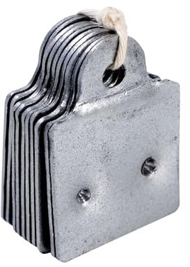 bellissa - Befestigungsset verzinkt für Schneckenblech Hochbeetschutz 10er-Set - Kanten-Ersatzhalterungen für Schneckenschutz - Schraubbare Schneckenkragen-Halterungen zur Stabilisierung