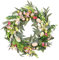 Fenteer 45cm Osterei-Kranz, Künstliche Blumen-Requisiten, Eukalyptusblätter, Osterdekorationen für Zuhause, Party, Feier, Festival