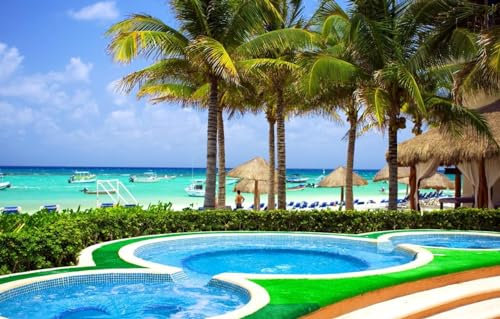 1000 Teile Puzzle Für Erwachsene Puzzle Für Familienaktivitäten Lernspiele Strand Tropen Yachten Pool Karibik