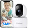 GALAYOU 3K(5MP) Babyphone Camera Surveillance WiFi - Camera Bebe sans Fil, Détection Humaine AI Suivi Intelligent 360° avec Enregistrement continu, Compatible avec Alexa