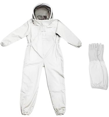 Amagogo Imkeranzug, Imkerjacke mit Handschuhen, Imkerbekleidung, XXL