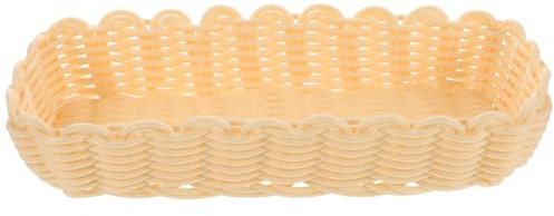 Cabilock Drained Chopstick Basket Woven Storage Basket Imitation Rattan for Kitchen Utensil Storage Countertop