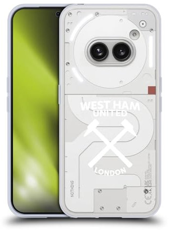 Head Case Designs Officially Licensed West Ham United FC Logo Hammer Marque Kit Gel Case [Military Grade Protection] Compatible With Nothing Phone (2a)