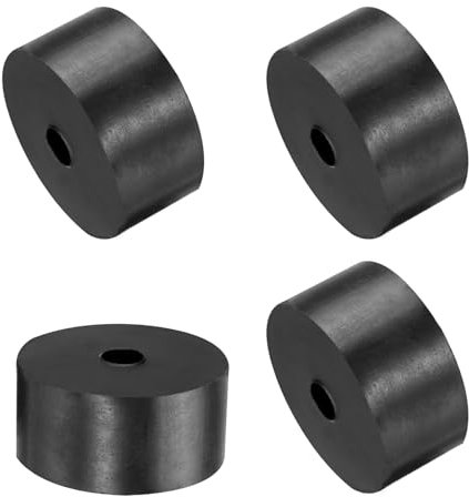 QUARKZMAN 4pz Distanziali Gomma 40mm OD, 8mm ID, 20mm Altezza Distanziatore Rotondo Antivibrazioni Boccola Anelli Tenuta Rondella Piatta Spessa per Accessori Auto Domestici