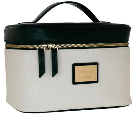 Camomilla Milano Beauty Case Donna, Borsa Trucco, Collezione Duo di Classe, Misura M, Colore Verde