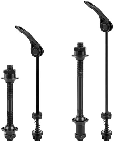 Kiuiom Fahrrad Hohlwelle Schnellspanner, Fahrrad Achse Set, Bicycle Quick Release, Fahrrad Schnellspanner Fahrrad Achse Hinterrad Fahrrad Achse Vorderrad Steckachse Fahrrad für Rennrad Mountainbike