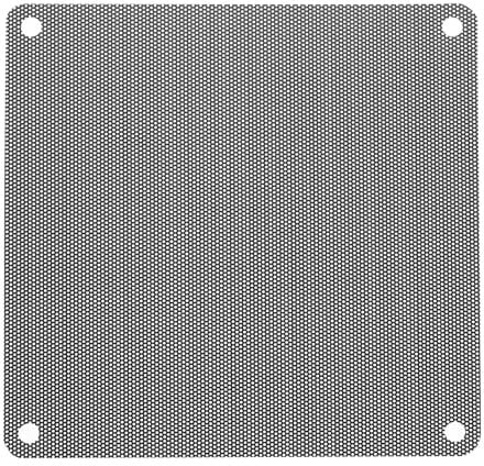 sourcing map 10PCS PC Dust Filter, 140mmx140mm PVC Computer Case Cooler Dustproof Mesh Cover Fan Grills for Computer Chassis Speaker, Black