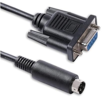 Hwmsza DB9 Female to 8-pin MI-N Din VISCA RS232 Serial Control Cable for Connecting Ang-kis Blade PTZ Camera to PC(1.8M)