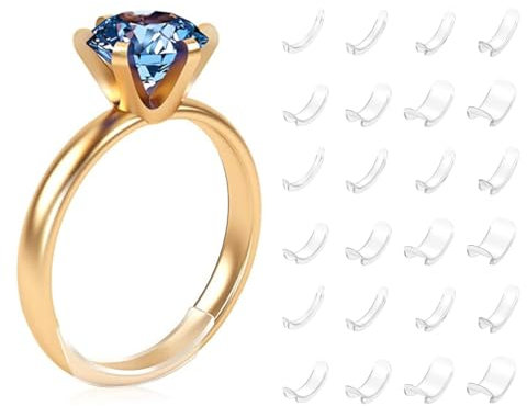 VYIBPDY 24 Stück ringverkleinerer unsichtbar, Fingerring-Reduzierer